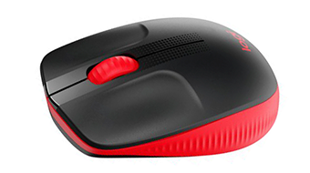 LOGITECH M190 Full-size wireless mouse - RED - 2.4GHZ - 910-005908